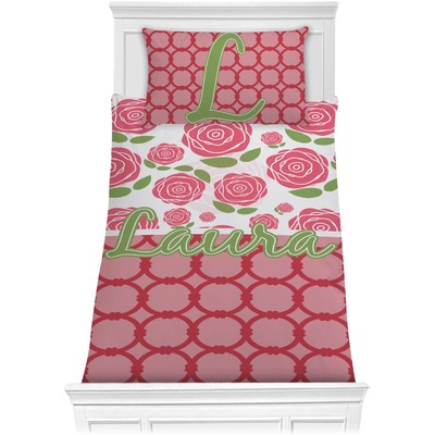 Roses Comforter Set - Twin XL (Personalized)