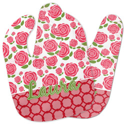 Roses Baby Bib w/ Name or Text