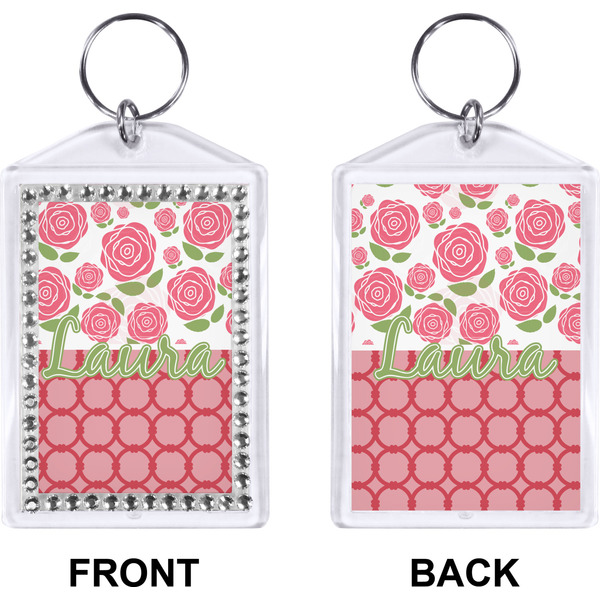 Roses Bling Keychain (Front + Back)