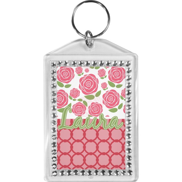 Custom Roses Bling Keychain (Personalized)