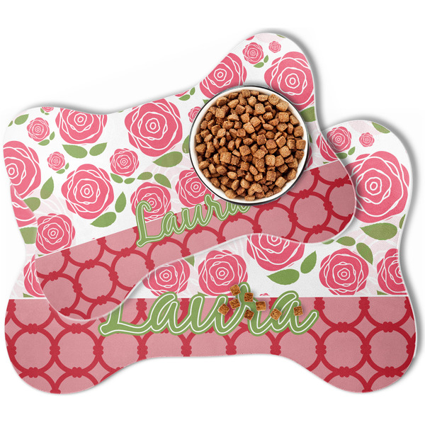 Roses Bone Shaped Dog Mats - MAIN