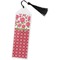 Roses Bookmark with tassel - Flat