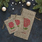 Roses Burlap Gift Bags - LIFESTYLE (Flat lay)