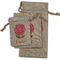 Roses Burlap Gift Bags - (PARENT MAIN) All Three