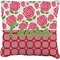 Roses Faux-Linen Throw Pillow 20" (Personalized)