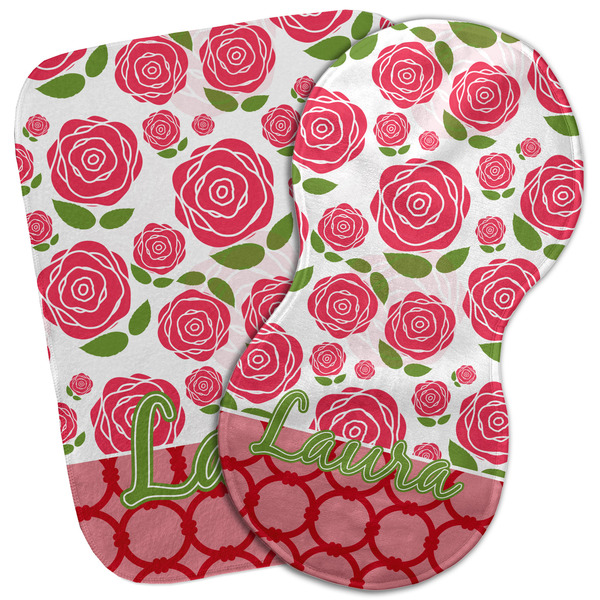 Custom Roses Burp Cloth (Personalized)