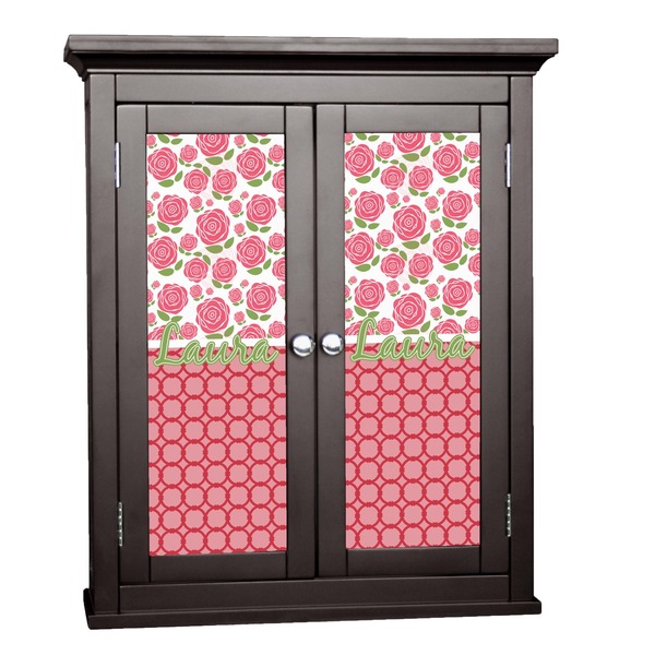 Custom Roses Cabinet Decal - Small (Personalized)