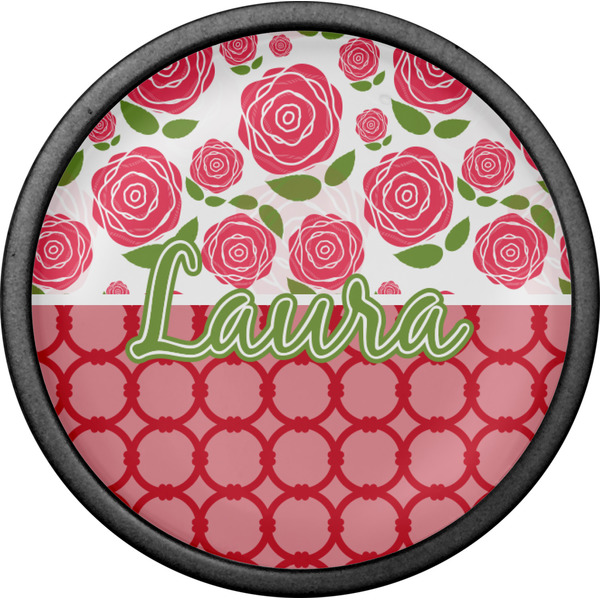 Roses Cabinet Knob - Black - Front