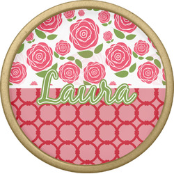 Roses Cabinet Knob - Gold (Personalized)