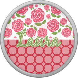 Roses Cabinet Knob (Silver) (Personalized)