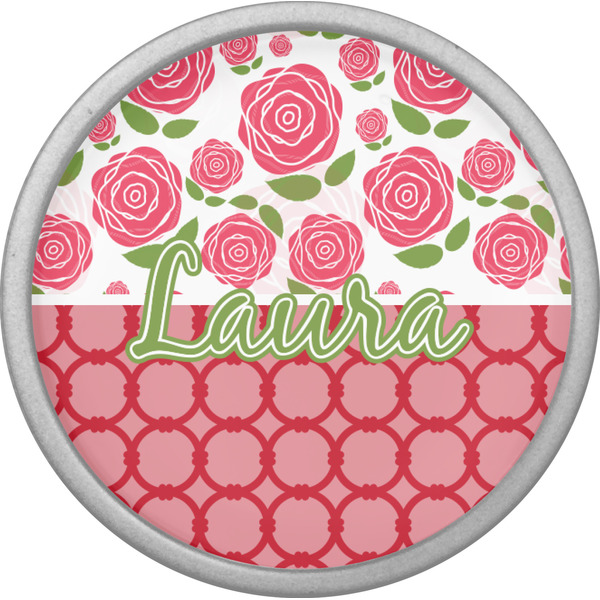 Roses Cabinet Knob - Nickel - Front