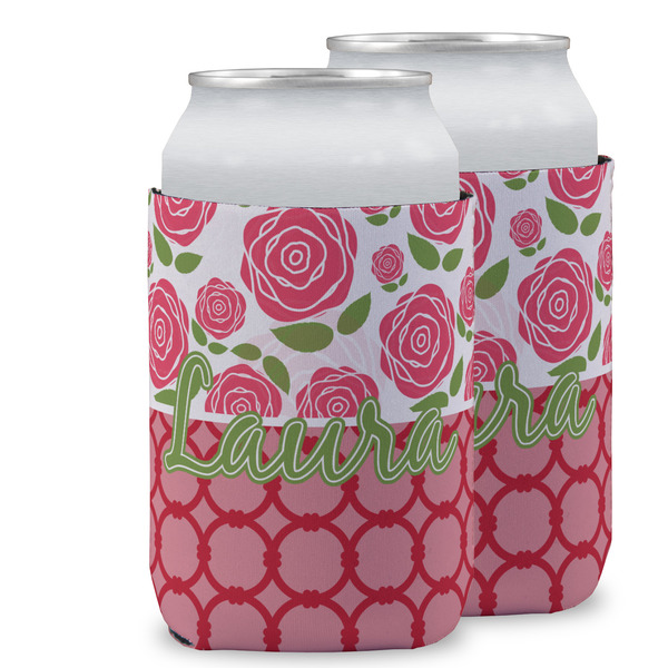 Custom Roses Can Cooler (12 oz) w/ Name or Text