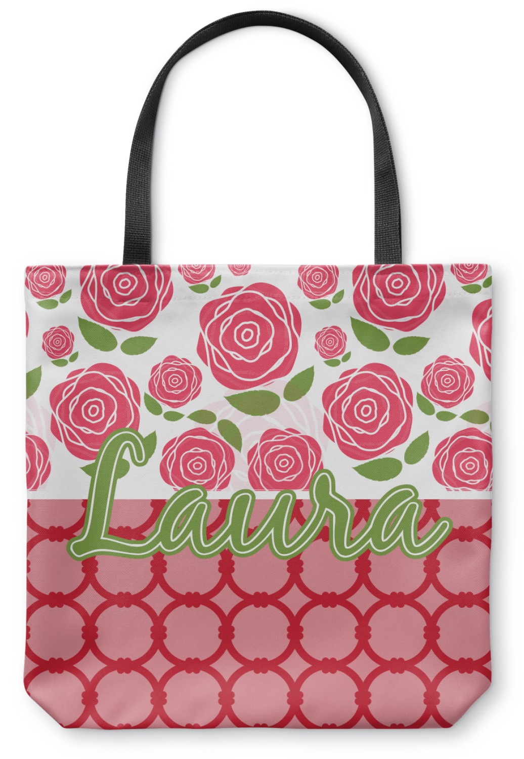 Roses Canvas Tote Bag (Personalized) - YouCustomizeIt