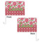 Roses Car Flag - 11" x 8" - Front & Back View