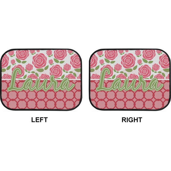 Roses Car Floor Mats (Back Seat) (Approval)