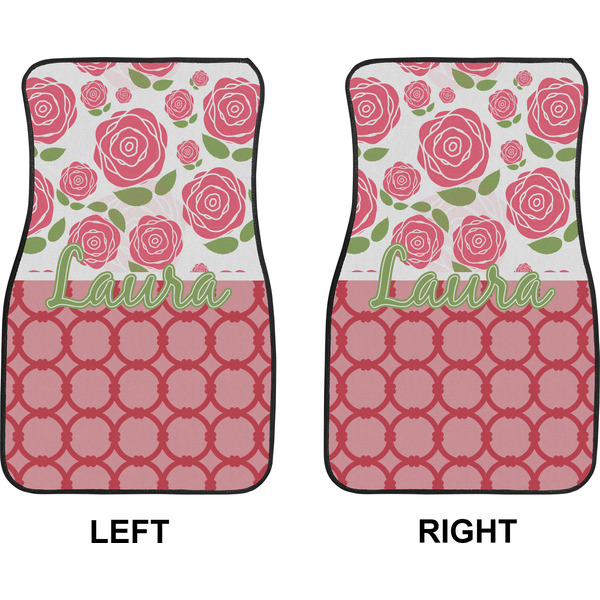 Roses Car Mat Front - Approval