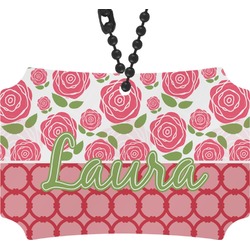 Roses Rear View Mirror Ornament (Personalized)