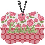 Roses Rear View Mirror Charm (Personalized)