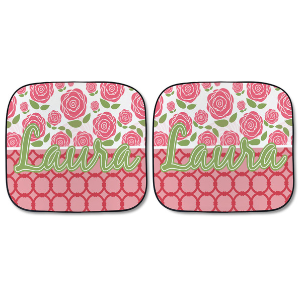 Roses Car Sun Shades - FRONT