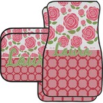 Roses Car Floor Mats Set - 2 Front & 2 Back (Personalized)