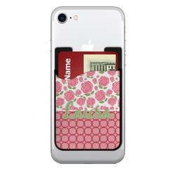 Roses 2-in-1 Cell Phone Credit Card Holder & Screen Cleaner (Personalized)