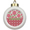 Roses Ceramic Ball Ornament (Personalized)