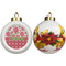 Roses Ceramic Christmas Ornament - Poinsettias (APPROVAL)
