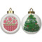 Roses Ceramic Christmas Ornament - X-Mas Tree (APPROVAL)