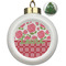 Roses Ceramic Christmas Ornament - Xmas Tree (Front View)