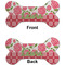 Roses Ceramic Flat Ornament - Bone Front & Back (APPROVAL)