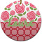 Roses Ceramic Flat Ornament - Circle (Front)