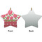 Roses Ceramic Flat Ornament - Star Front & Back (APPROVAL)
