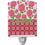 Roses Ceramic Night Light (Personalized)