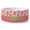 Roses Ceramic Dog Bowl - Large (Personalized)