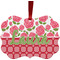 Roses Christmas Ornament (Front View)