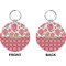 Roses Circle Keychain (Front + Back)