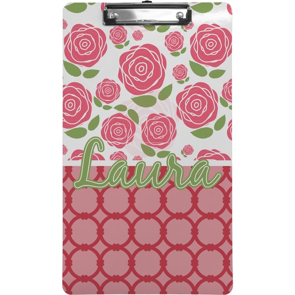 Custom Roses Clipboard (Legal Size) (Personalized)