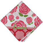 Roses Cloth Dinner Napkin - Single w/ Name or Text