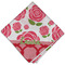 Roses Cloth Napkins - Personalized Dinner (Folded Four Corners)