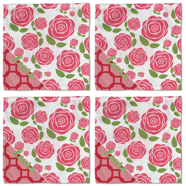 Roses Cloth Napkins - Personalized Lunch (APPROVAL) Set of 4
