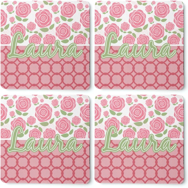Roses Coaster Rubber Back - Apvl