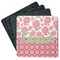 Roses Square Rubber Backed Coasters - Set of 4 (Personalized)