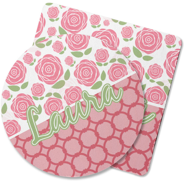 Custom Roses Rubber Backed Coaster (Personalized)