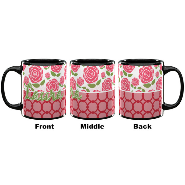 Roses Coffee Mug - 11 oz - Black APPROVAL