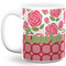 Roses Coffee Mug - 11 oz - Full- White