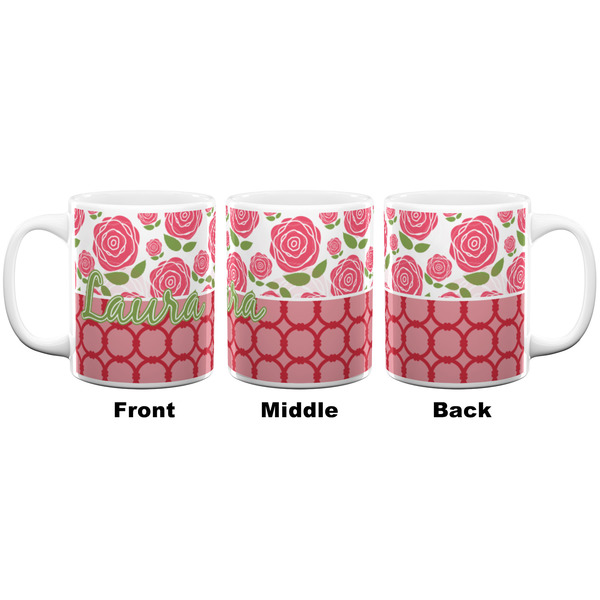 Roses Coffee Mug - 11 oz - White APPROVAL