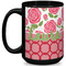 Roses Coffee Mug - 15 oz - Black Full