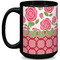 Roses 15 Oz Coffee Mug - Black (Personalized)