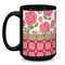 Roses Coffee Mug - 15 oz - Black