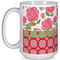 Roses Coffee Mug - 15 oz - White Full